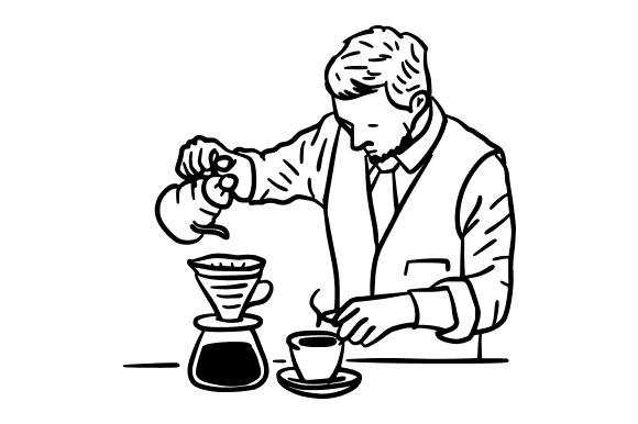 Barista Preparing Manual Brew Coffee: A Visual Guide to Perfecting the Art