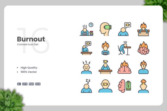 Burnout Color Icons: A Versatile Design Solution for Modern Creatives