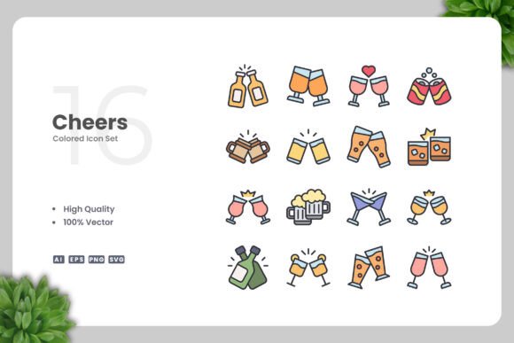 Cheers Color Icons: A Modern Design Solution for Every Project