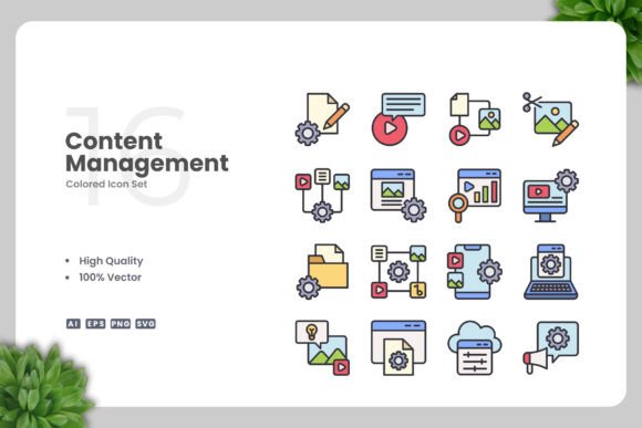 Content Management Color Icons: A Must-Have for Modern Designers