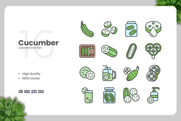 Cucumber Color Icons