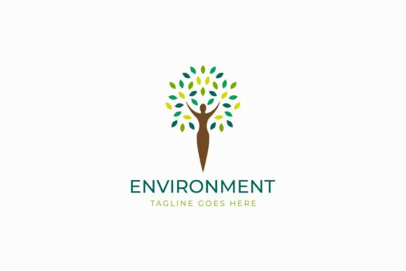 Eco Friendly Logo Human Tree Growth Care: A Symbol of Sustainability and Community