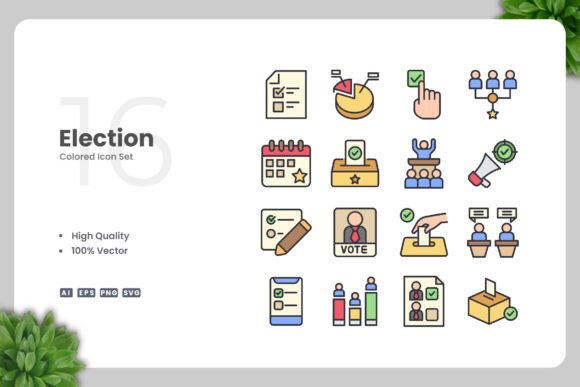 Election Color Icons: A Versatile Design Resource for Modern Projects