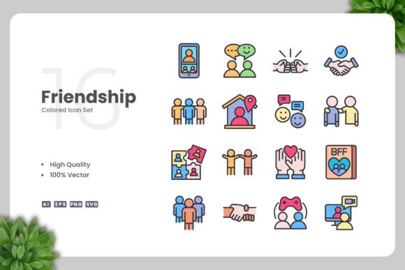 h1 Friendship Color Icons: A Versatile Design Tool for Every Project