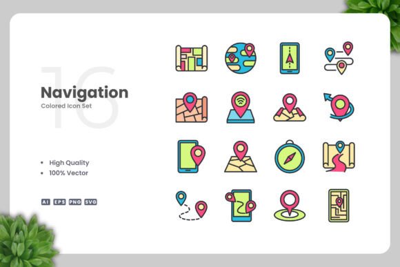Navigation Color Icons
