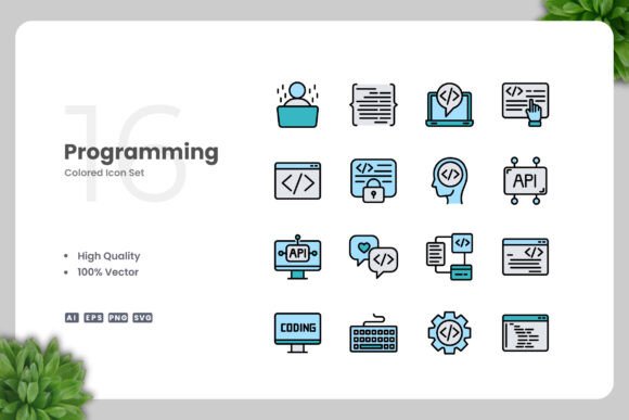 Programming Color Icons for Modern Design Projects