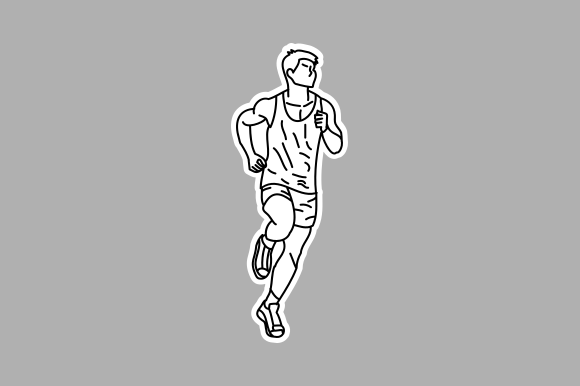 Vintage Runner Illustration
